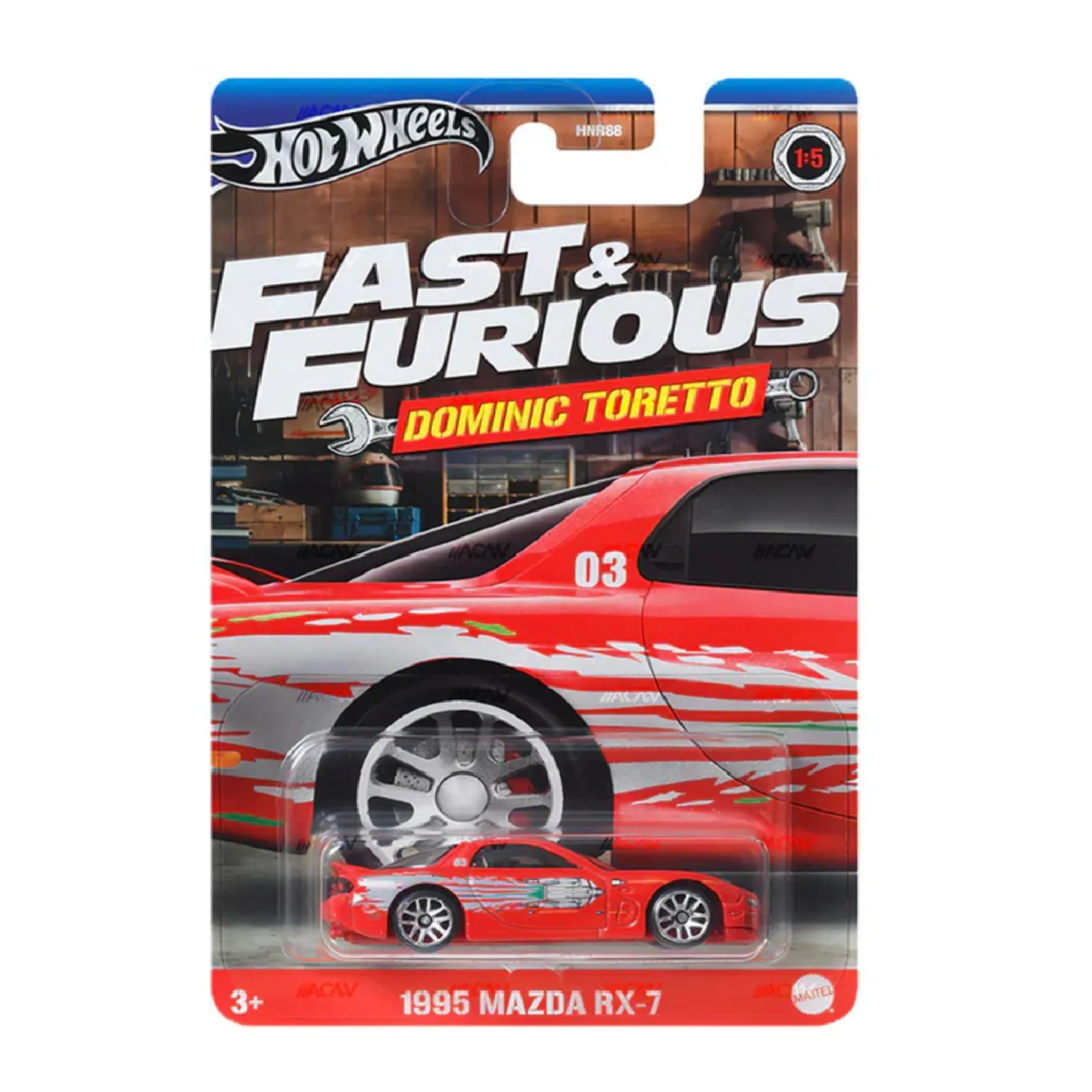 Hot Wheels Fast&Furious Dominic Toretto 1995 Mazda RX-7