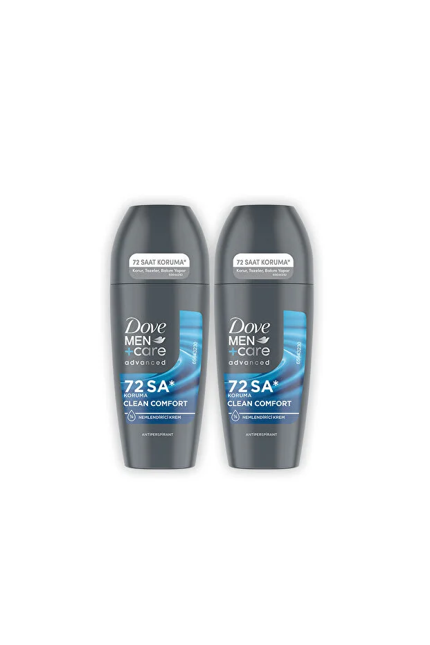 Dove Men +Care Erkek Roll-On Deodorant Clean Comfort 50 ml x 2 Adet
