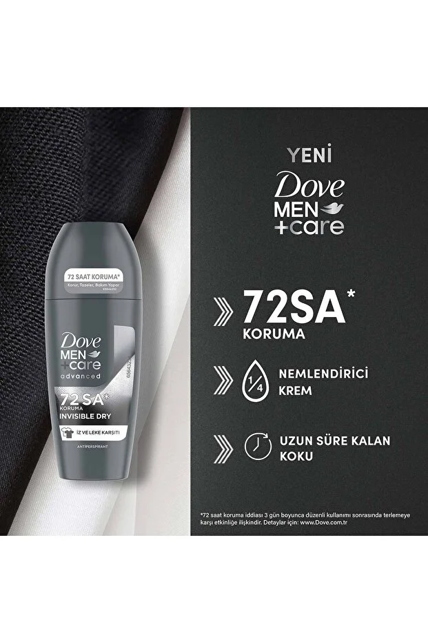 Dove Men +Care Erkek Roll-On Deodorant Invisible Dry 50 ml