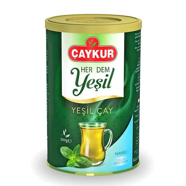 Çaykur Yaprak Yeşil Çay 200 gr - Naneli