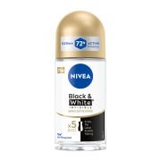 Nivea Kadın Roll-on Deodorant Black&White İpeksi Pürüzsüzlük 72 Saat 50 ml