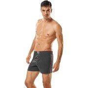 Tutku 0117 Penye Düğmeli Düz Erkek Boxer
