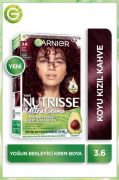 Garnier Nutrisse Yoğun Besleyici Kalıcı Krem Saç Boyası - 3.6 Koyu Kızıl Kahve