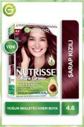 Garnier Nutrisse Yoğun Besleyici Kalıcı Krem Saç Boyası - 4.6 Şarap Kızılı