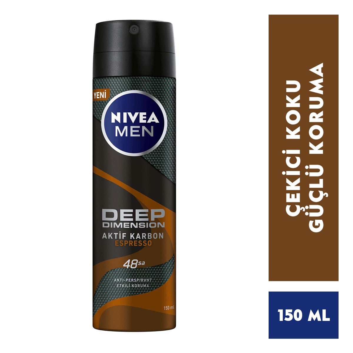 Nivea Men Deep Dimension Espresso Deodorant Sprey 150 ml