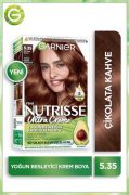 Garnier Nutrisse Yoğun Besleyici Kalıcı Krem Saç Boyası - 5.35 Çikolata Kahve
