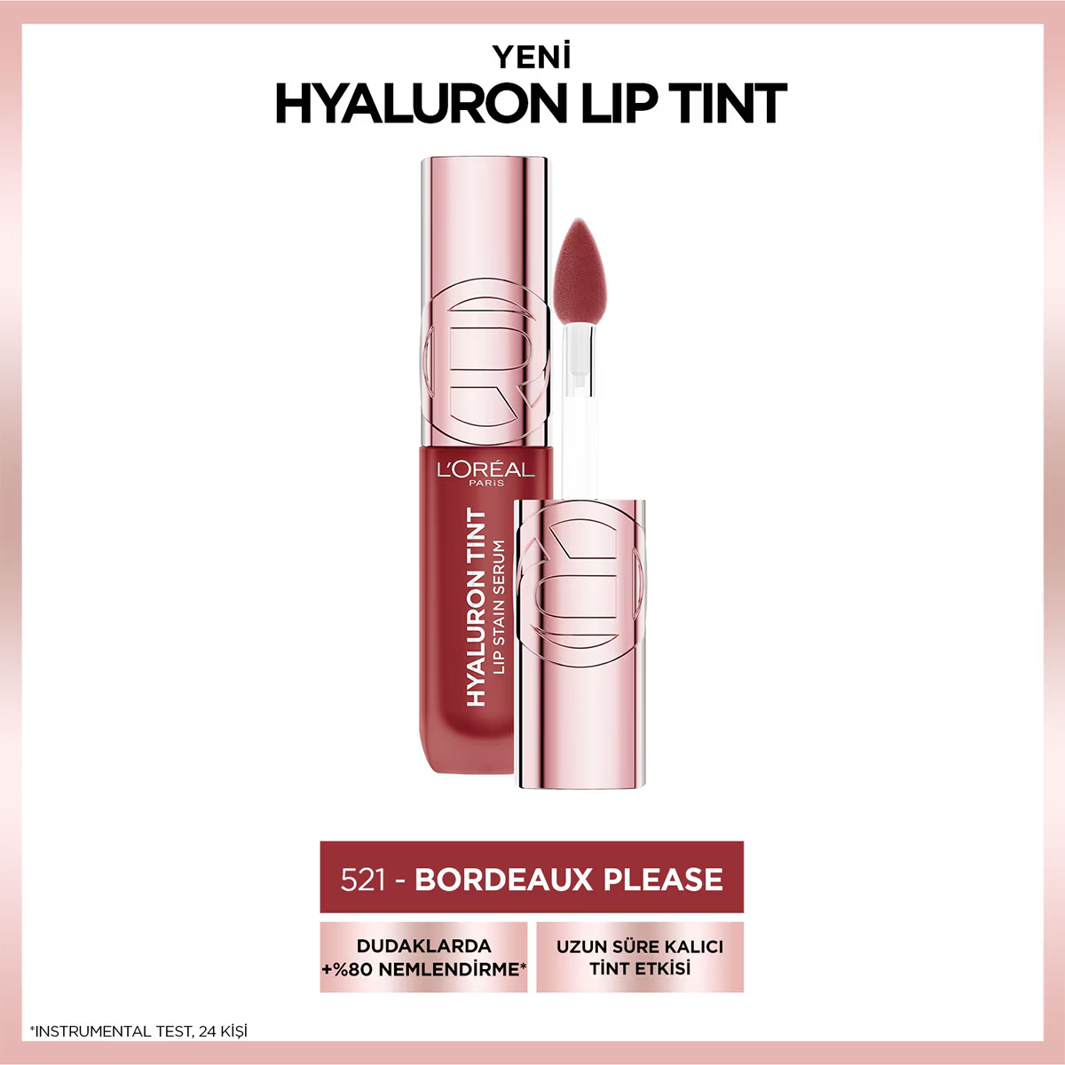 L'Oreal Paris Hyaluron Lip Tint 521 Bordeaux Please