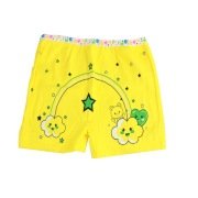 Tutku 0181 Kız Çocuk Elastan Baskılı Şort - 6 Adet