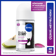 Nivea Deodorant Roll-On Black & White Authentic Kadın 50 ml
