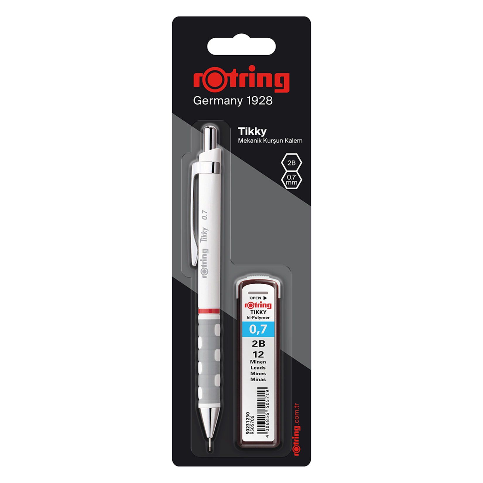 Rot ring Tikky Versatil, 0.7 Uçlu Kalem + 2B Uç hediye, Beyaz