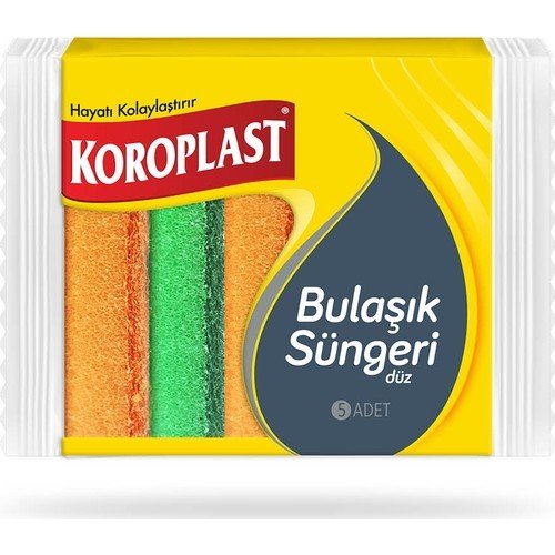 Koroplast Bulaşık Süngeri Düz 5'li