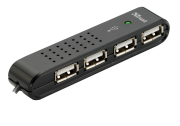 Trust 14591 Vecco 4 Port USB 2.0 Mini Hub - Siyah