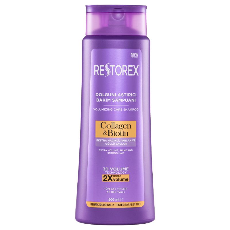 Restorex Collagen & Biotin Hacimsiz Saçlar Için Dolgunlaştırıcı Şampuan 500 ml