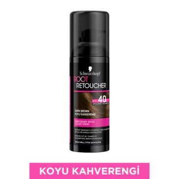 Schwarzkopf Root Retoucher Sprey Boya 120 ml - Koyu Kahverengi