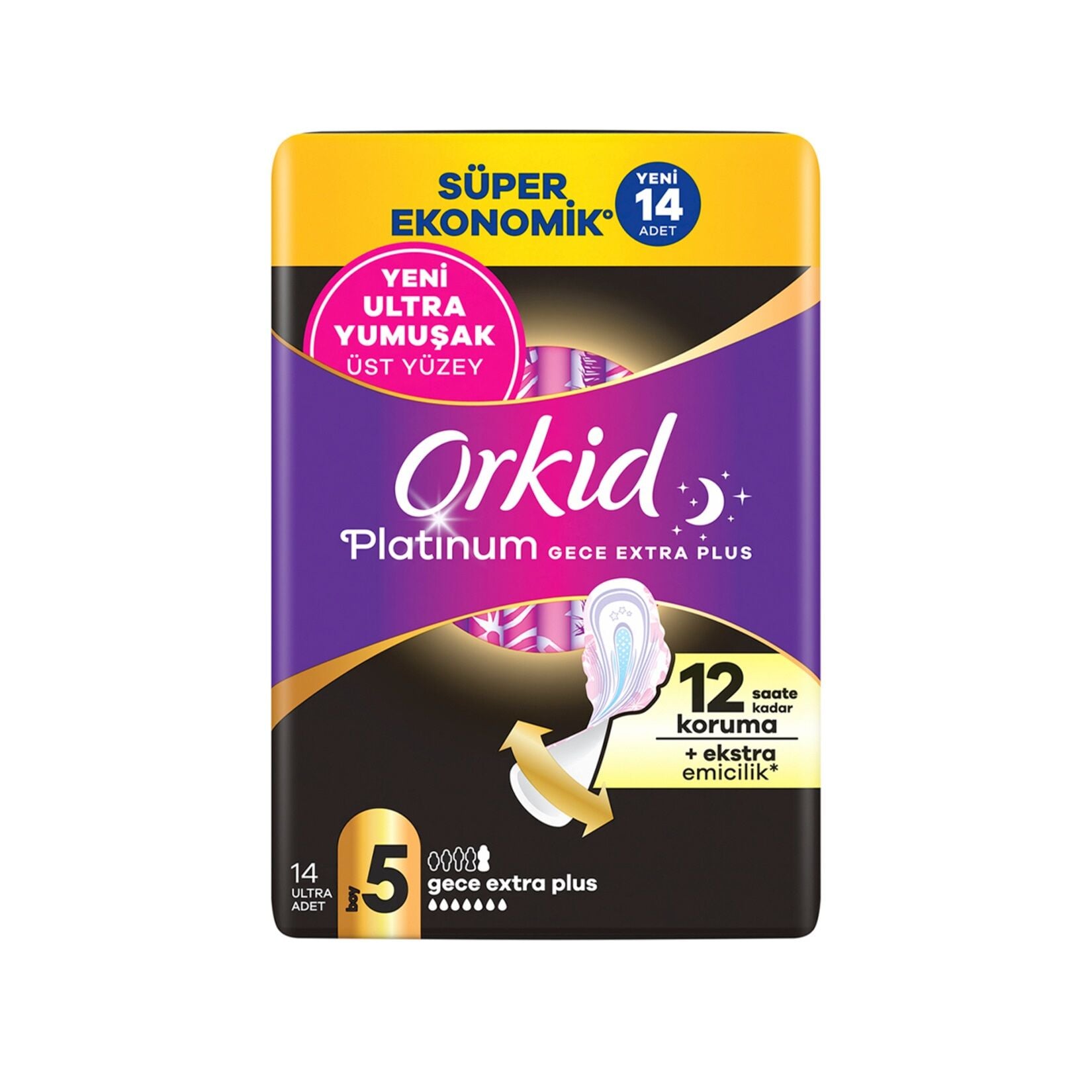 Orkid Platinum Gece Ekstra Plus 14'lü