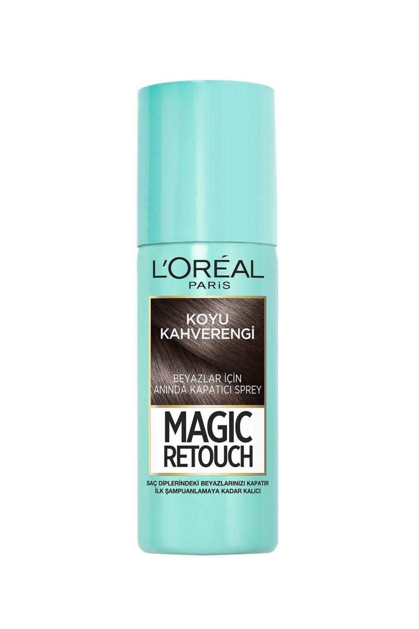 L'Oreal Paris Beyaz Saçlar için Anında Kapatıcı Koyu Kahverengi Saç Spreyi - 02 Brun 75 ml
