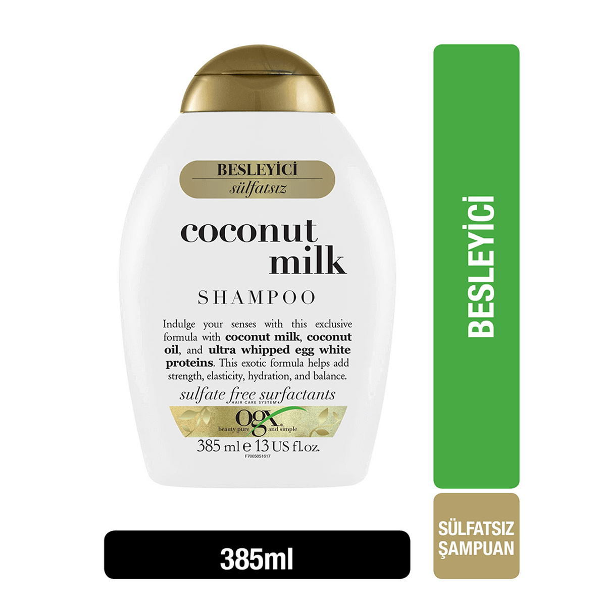Organix Coconut Milk Shampoo 385 ml -  Hindistan Cevizi Sütü Şampuan
