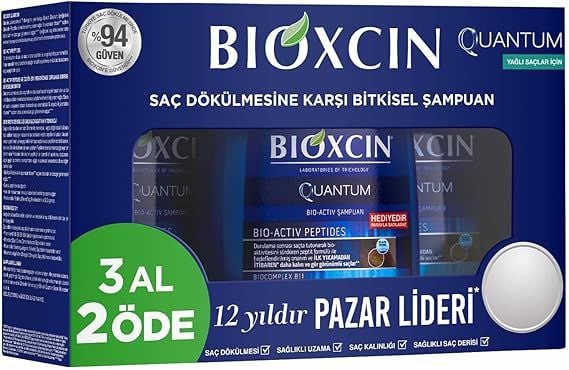 Bioxcin Quantum Bio-Activ Yağlı Saçlar İçin Şampuan 3 Al 2 Öde