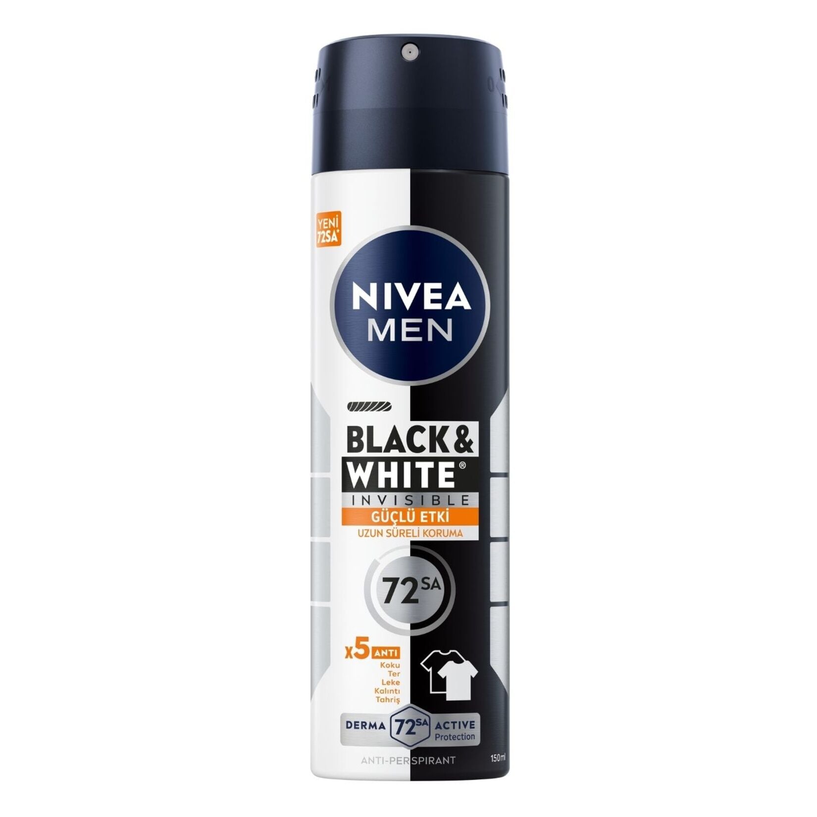 Nivea Men Erkek Sprey Deodorant Black&White Invisible Güçlü Etki 150 ml
