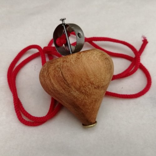 Doğal Ahşap Zilli Topaç