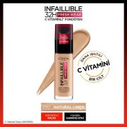 L'Oreal Paris Infaillible 32H Fresh Wear C Vitaminli Fondöten 200 Natural Linen