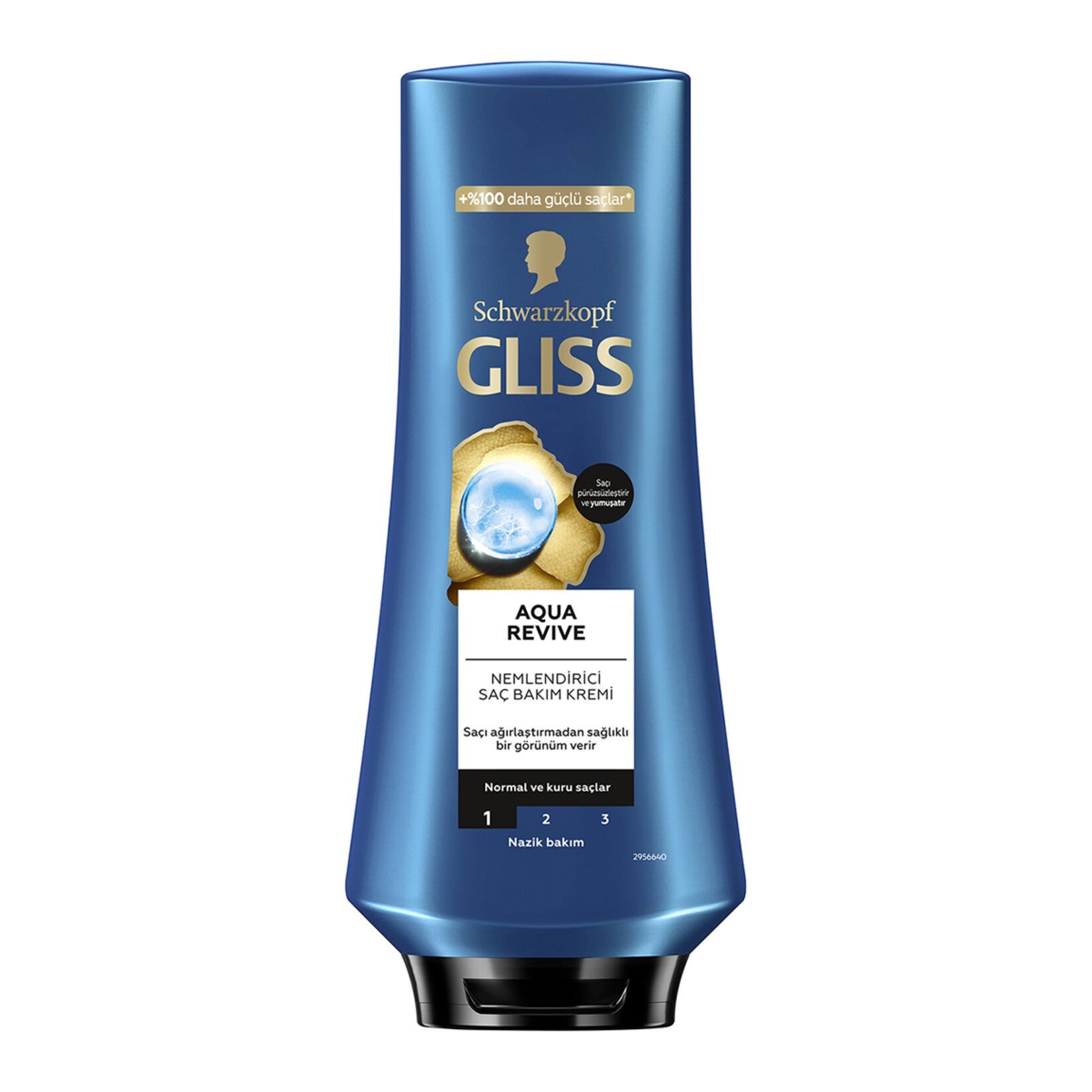 Gliss Aqua Revive Nemlendirici Saç Bakım Kremi - Hyaluron ve Deniz Yosunu Özü ile 360 ml