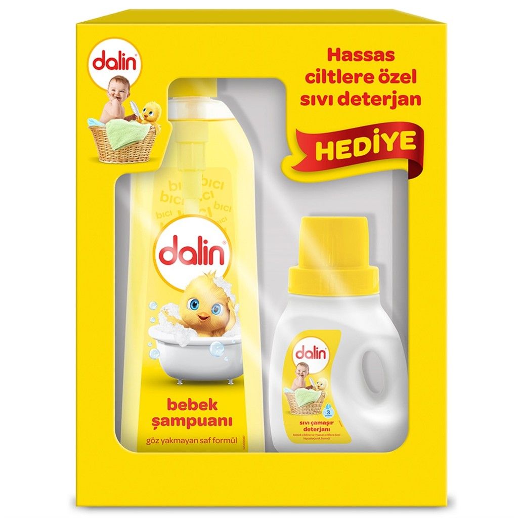 Dalin Bebek Şampuanı 750 ml + 300 ml Sıvı Çamaşır Deterjanı Hediyeli!