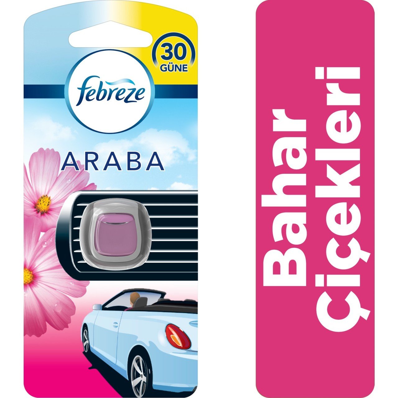 Febreze Hava Ferahlatıcı Araba Kokusu Bahar Çiçekleri 2 ml