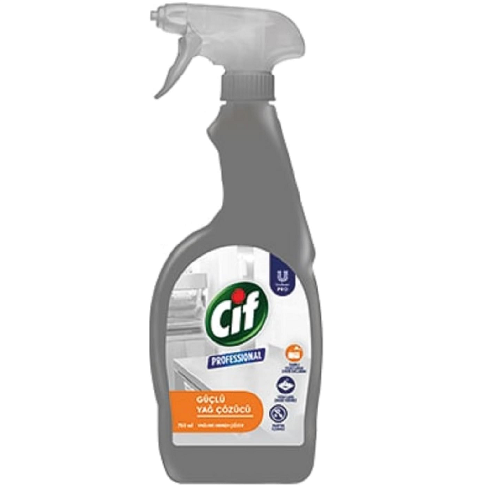Cif Professional Sprey Güçlü Yağ Çözücü 750 ml
