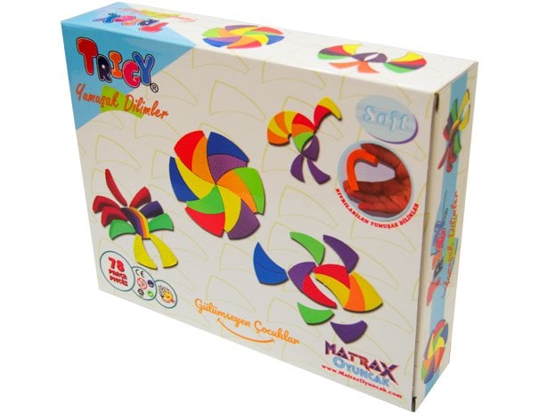 Trigy Eğitici Eva Oyunu 78 Parça Karton Kutu