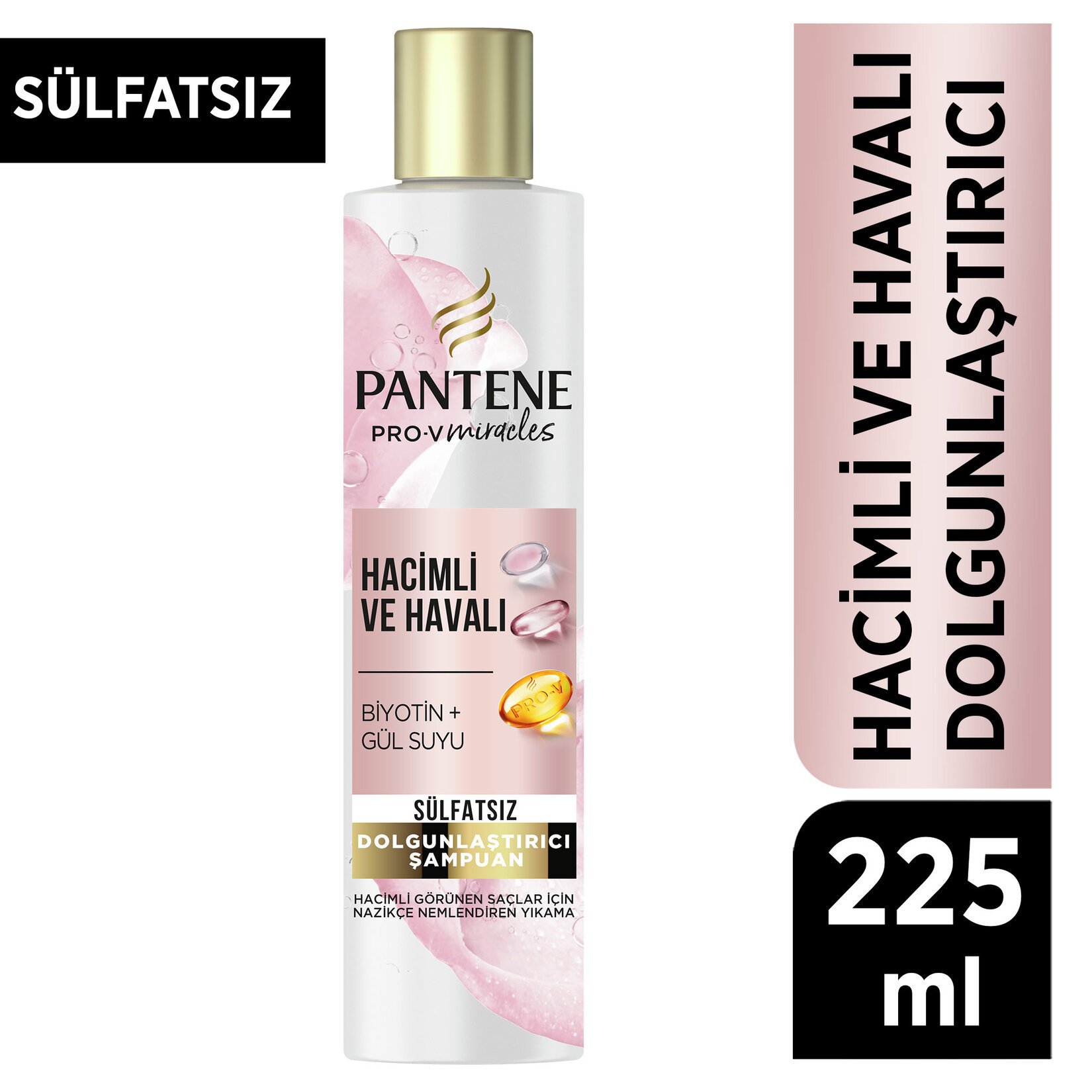 Pantene Hacimli Havalı Sülfatsız Dolgunlaştırıcı 225 ml