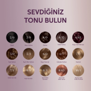 Wella Koleston Deluxe Amonyaksız Kit Saç Boyası 4/15 Koyu Küllü Kahve