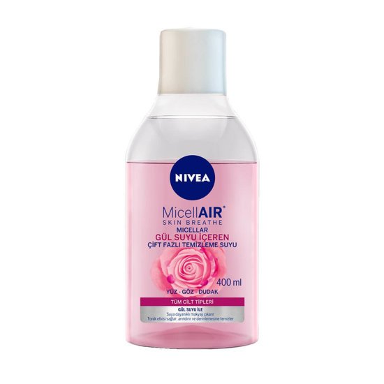 Nivea Micellair Gülsuyu İçeren Çift Fazli Makyaj Temizleme Suyu 400 ml