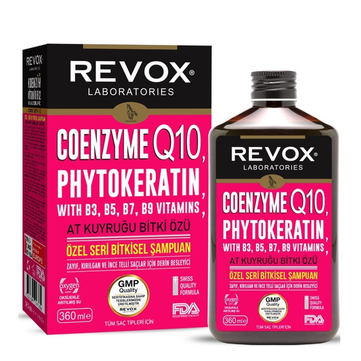 Revox Coenzyme Q10 Şampuan 360 ml