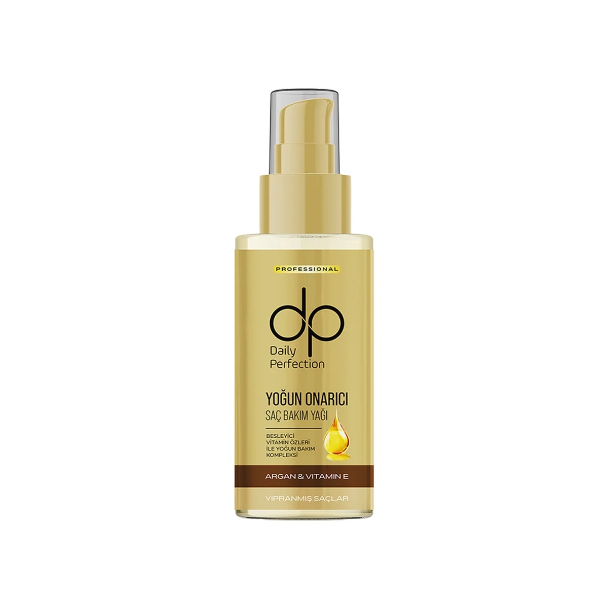 Dp Daily Perfection Argan Yağlı ve E Vitaminli Yoğun Onarıcı Saç Bakım Yağı 100 ml