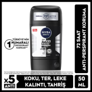 Nivea Men Erkek Stick Deodorant Black & White Invisible Original 50 ml