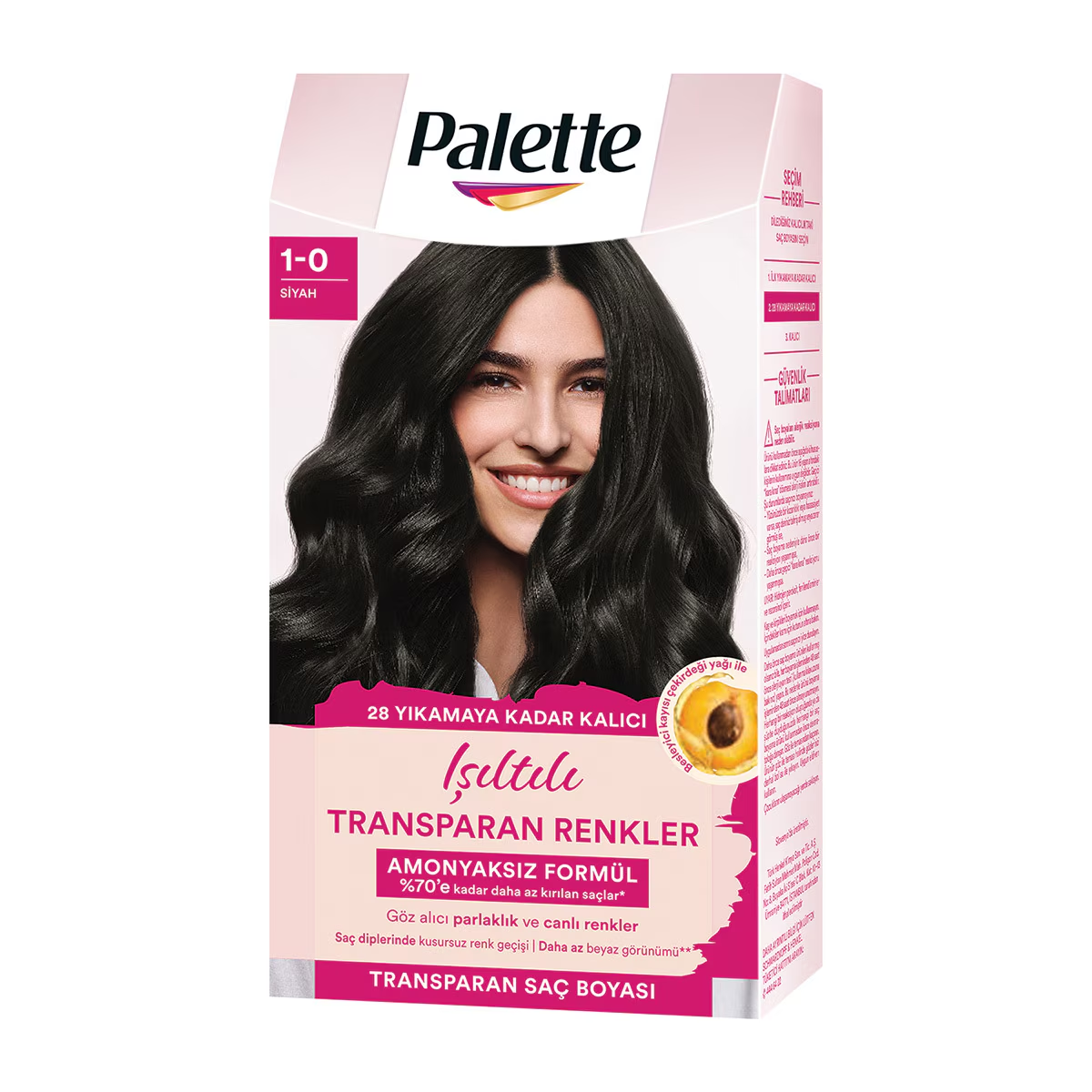 Palette Işıltılı Transparan Renkler Siyah 1-0