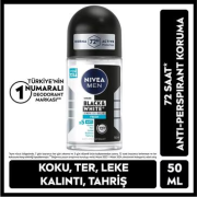 Nivea Men Erkek Roll-On Deodorant Black & White Invisible Fresh 50 ml