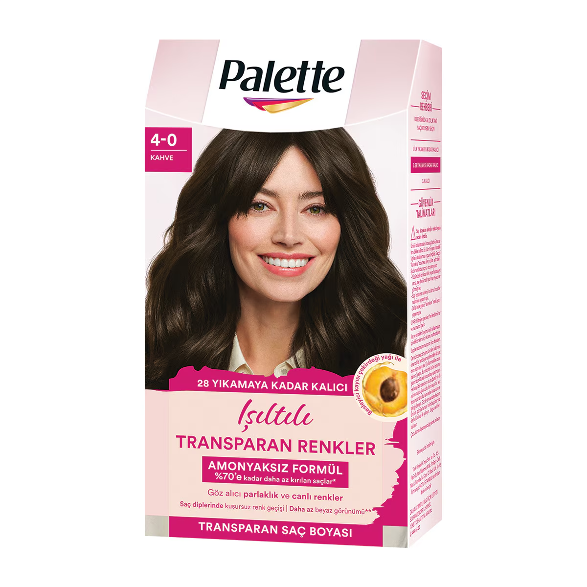 Palette Işıltılı Transparan Renkler Kahve 4-0