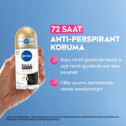 Nivea Kadın Roll-On Deodorant Black & White Invisible İpeksi Pürüzsüzlük 50 ml
