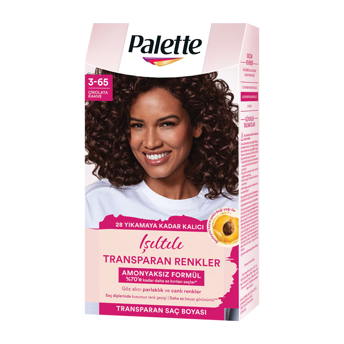 Palette Işıltılı Transparan Renkler Çikolata Kahve 3-65