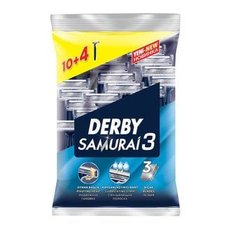 Derby Samurai 3 10+4 Ekonomik Poşet Tıraş Bıçağı