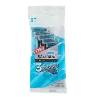 Derby Samurai Plus 3 Bıçaklı 5'li Poşet