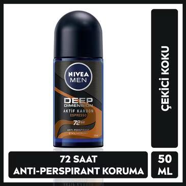 Nivea Men Erkek Roll-on Deodorant Deep Dimension Espresso 50 ml