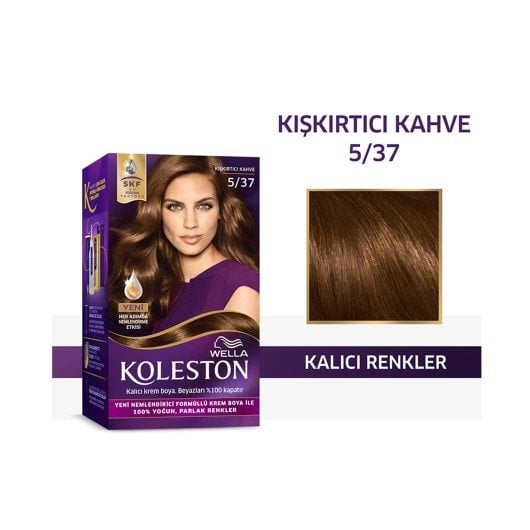 Koleston Kit Saç Boyası 5-37 - Kışkırtıcı Kahve