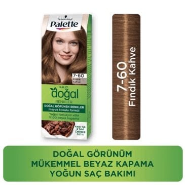 Palette Kalıcı Doğal Renkler 7-60 Fındık Kahve