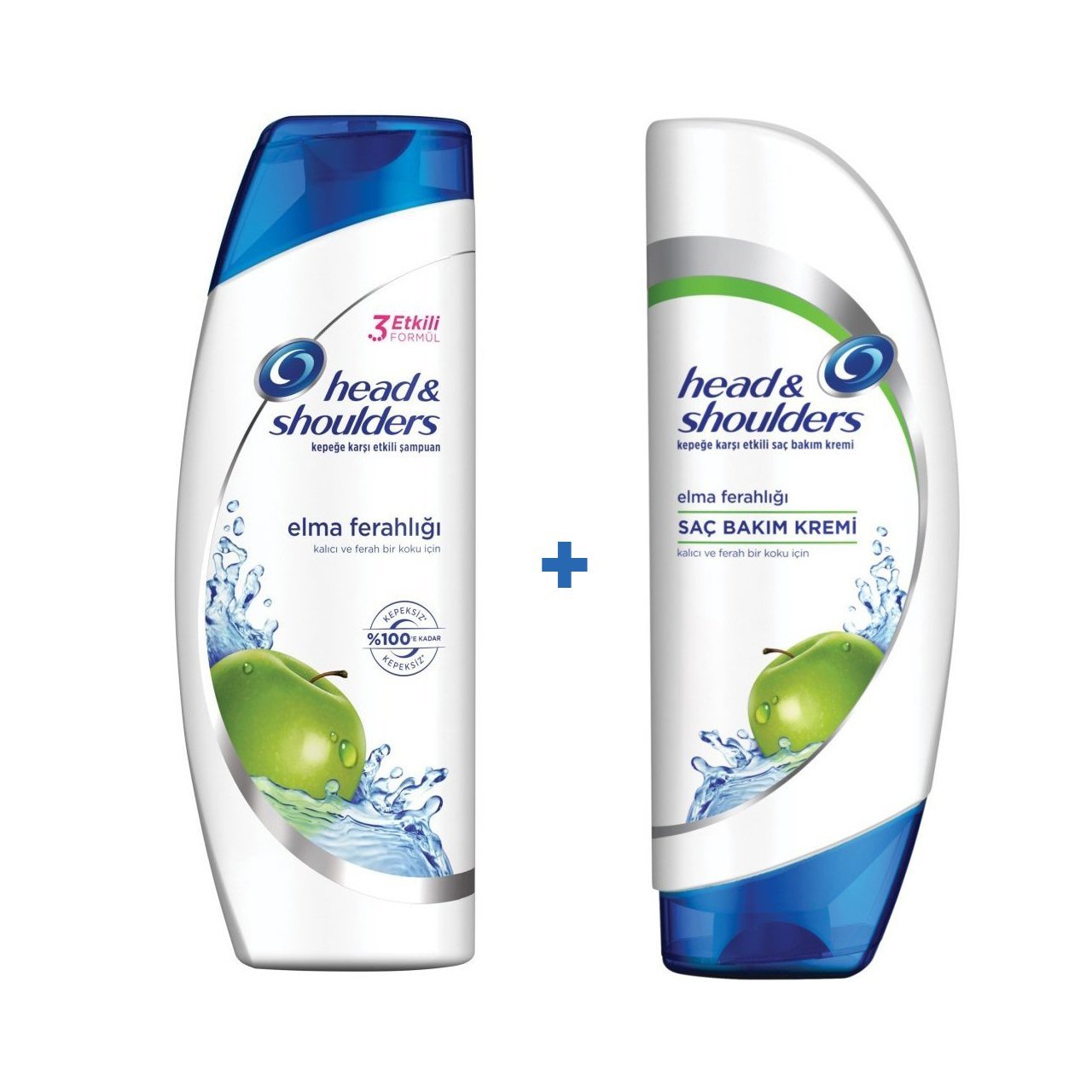Head & Shoulders Şampuan Elma Ferahlığı 550 ml + Saç Kremi 360 ml