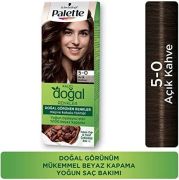 Palette Kalıcı Doğal Renkler Saç Boyası 5-0 Açık Kahve