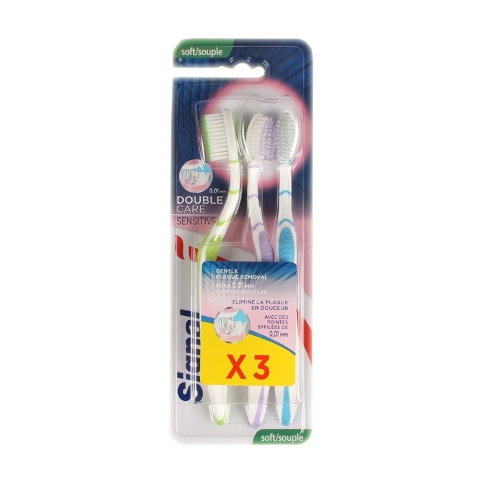 Signal Diş Fırçası 3'lü Double Care Sensitive - Soft