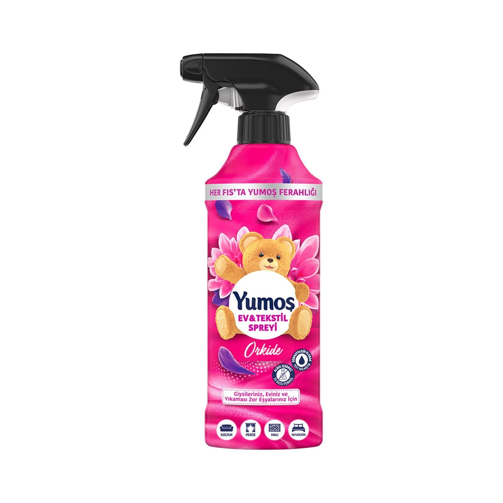 Yumoş Ev ve Tekstil Spreyi Orkide Yıkanması Zor Eşyalar İçin 450 ml